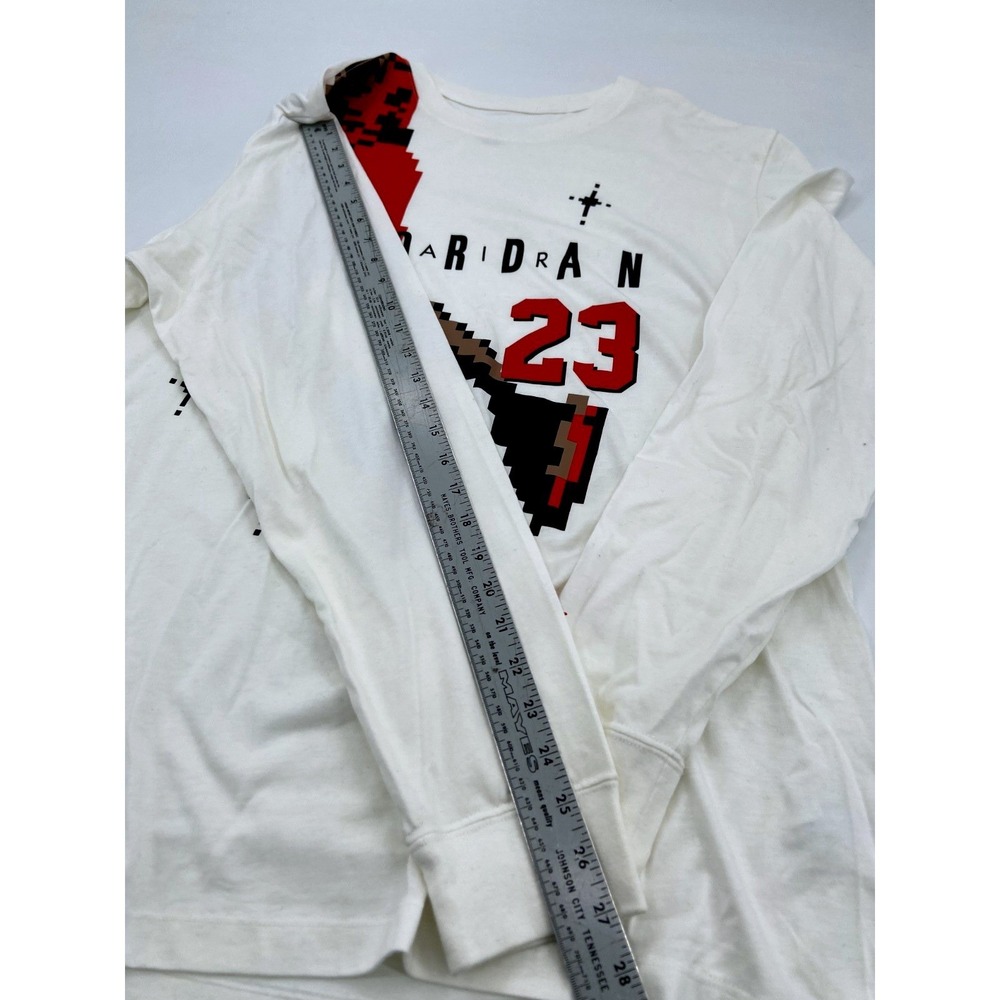 Nike Air Jordan 23 Holidays Long Sleeve Top Shirt White Mens Sz XL DC9793-010 - Picture 5 of 8
